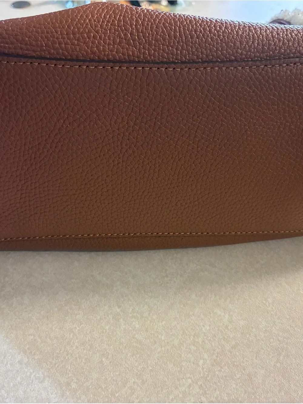 Authentic Coach Bennett Shearling Mini Satchel Bag Saddle F36689